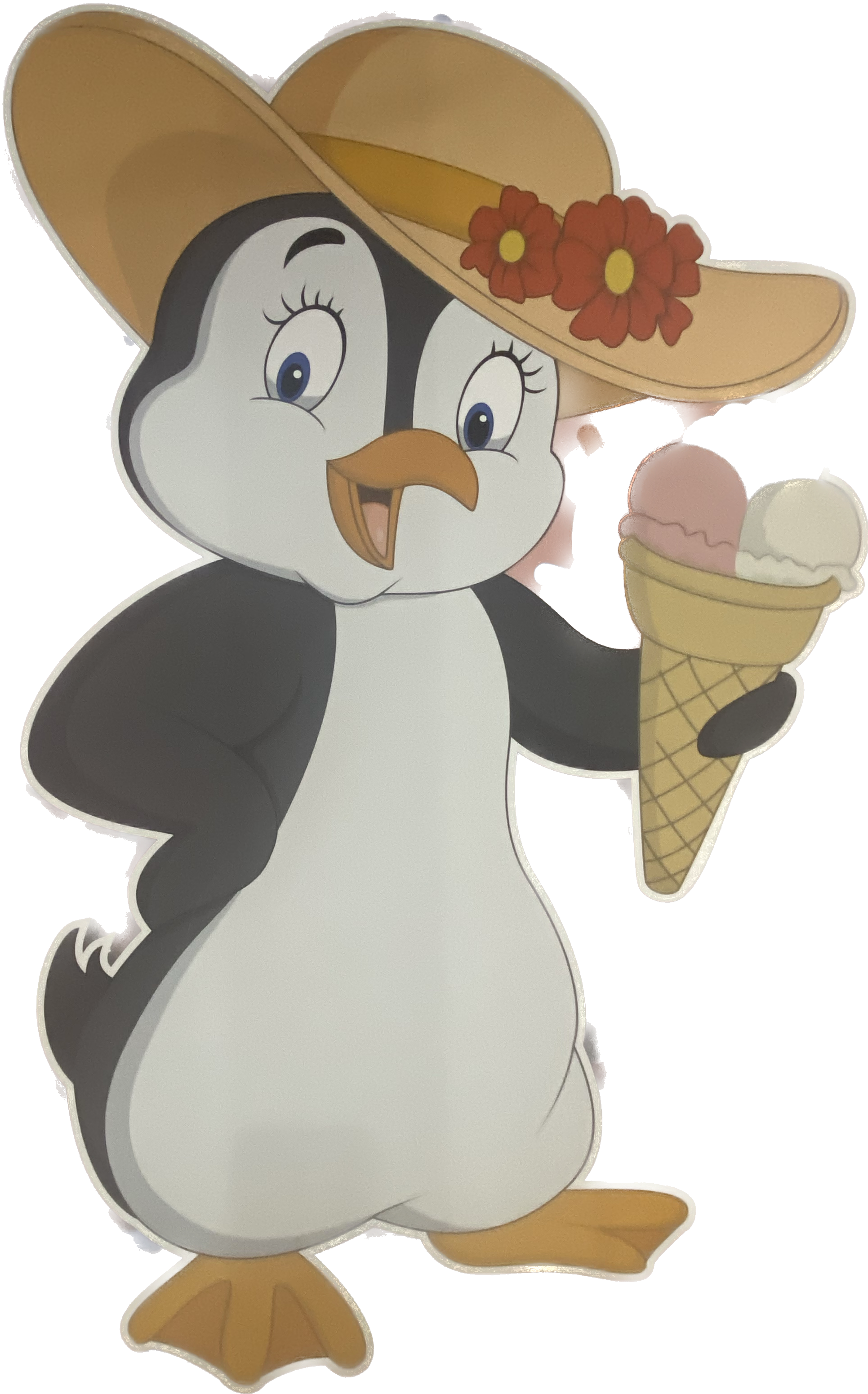 Just Chill Creamery Penguin Mascot